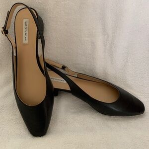 Saks Fifth Avenue Mila Leather Slingback Pumps US 11